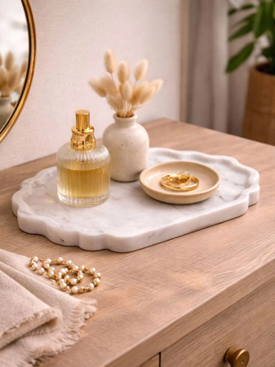 Mira Marble Accent Tray