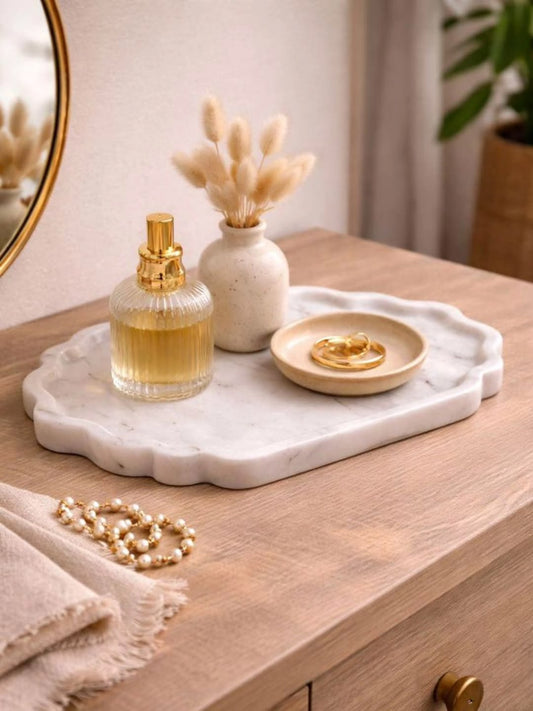 Mira Marble Accent Tray