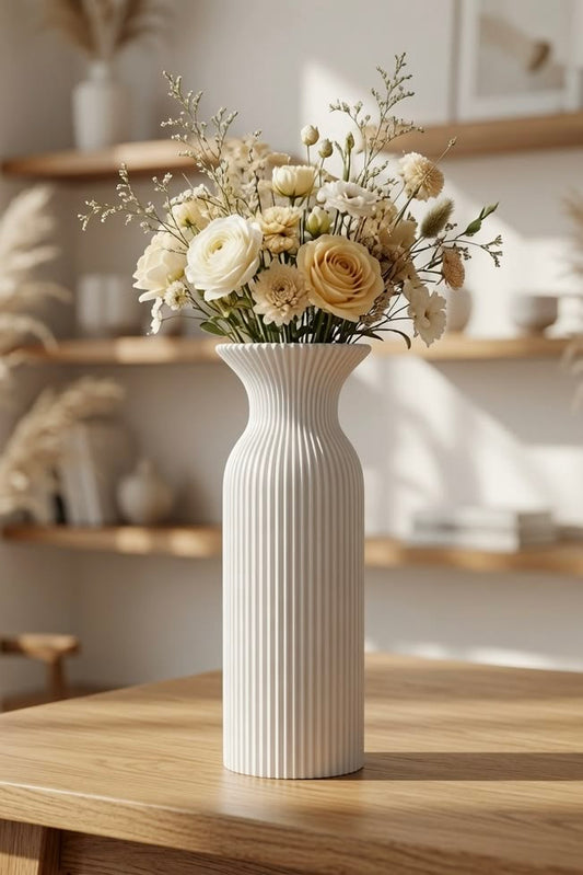 Luna Ribbed Vase